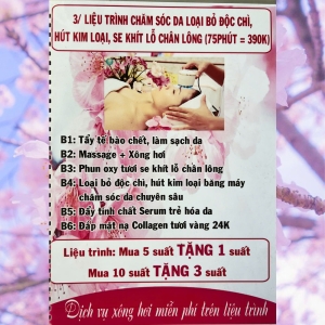 CHĂM SÓC DA LOẠI BỎ ĐỘC CHÌ - HÚT KÍM LOẠI - SE KHÍT LỖ CHÂN LONG