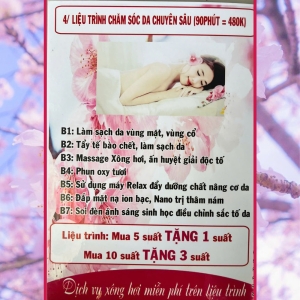 LIỆU TRÌNH CHĂM SÓC DA CHUYÊN SÂU